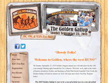 Tablet Screenshot of goldengallop.com